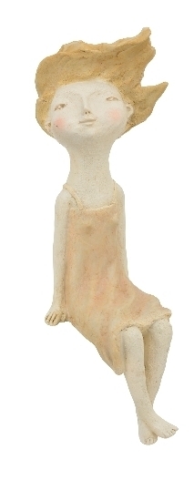 Kantenhocker, Skulptur Kind, Hilda, Ausführung 3