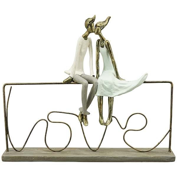 Liebespaar "LOVE" Skulptur Hilda
