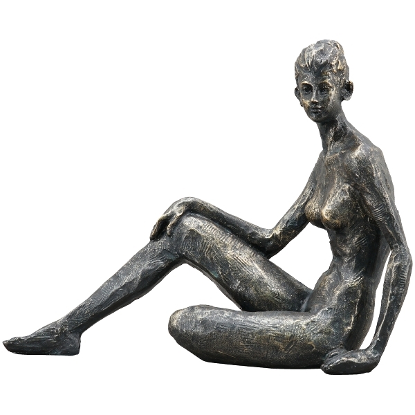 Skulptur Frau Hilda sitzend, Akt